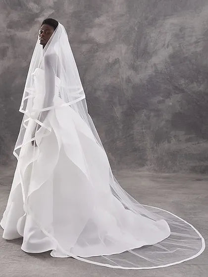 High-Quality Tulle, Sophisticated Wedding Accessory two tier veil Ara