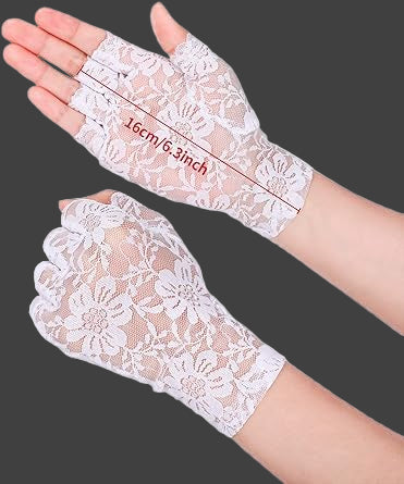 GownLink's Faithful Blossom Bridal Gloves G105