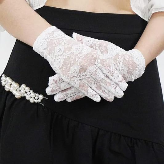 GownLink's Ineffably Gorgeous Bridal Gloves For Christian & Catholic Wedding G25