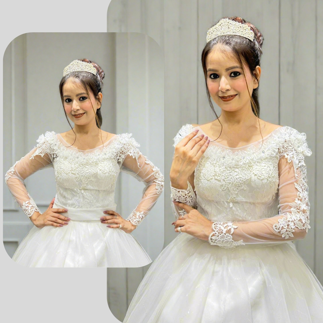 Gownlink white bridal dress gown GLYCX01B