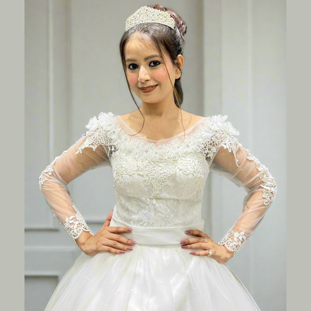 Gownlink white bridal dress gown GLYCX01B