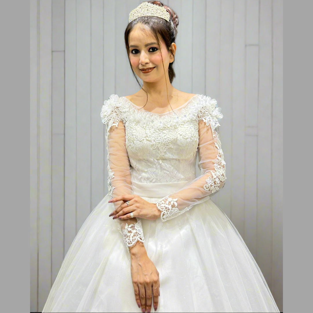 Gownlink white bridal dress gown GLYCX01B