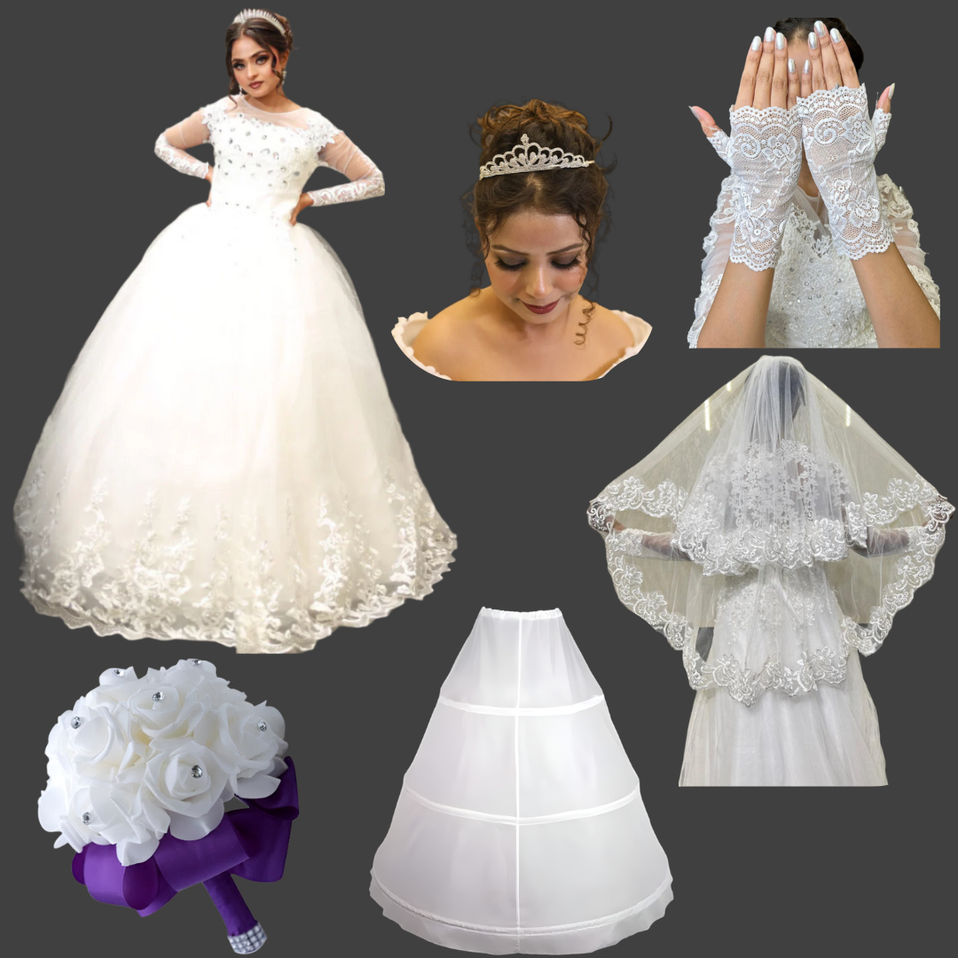 GownLink's Graceful Elegance Divine Bridal Combo Set of Six for Christian & Catholic Weddings Combo-HMD