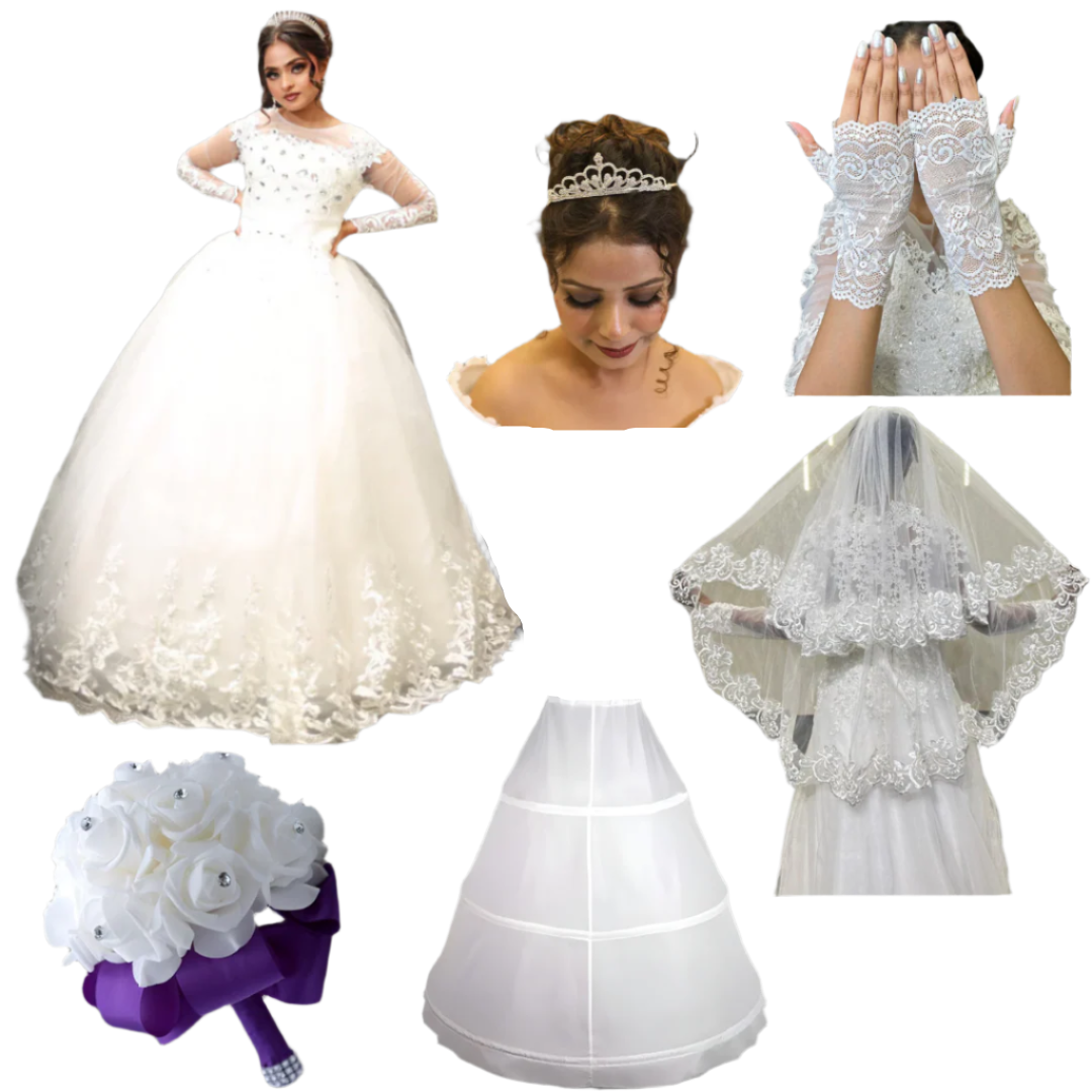 GownLink's Graceful Elegance Divine Bridal Combo Set of Six for Christian & Catholic Weddings Combo-HMD