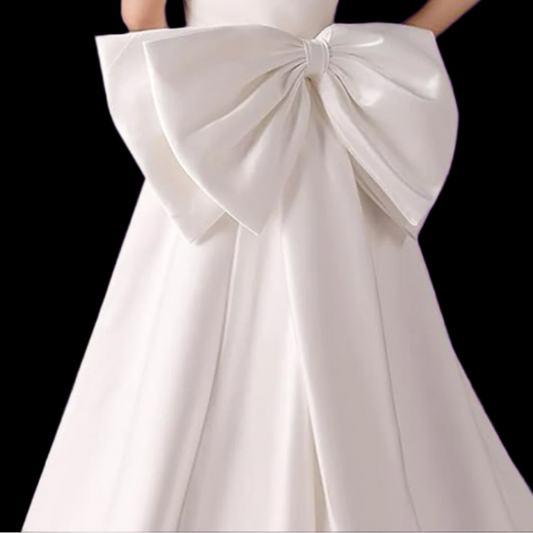 Gownlink,s Detachable Satin Bowknot for Formal Party Dress Removable Bow