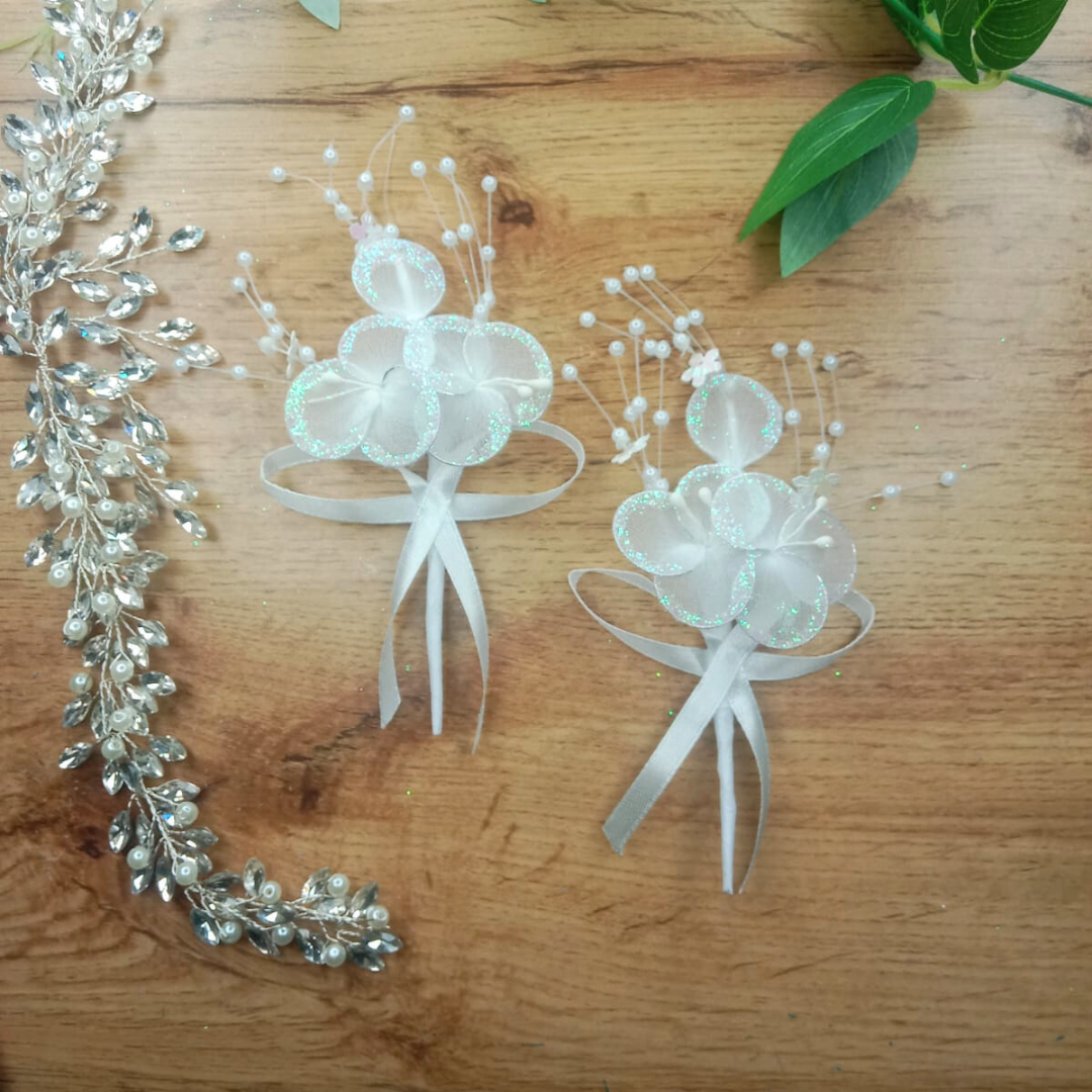 Elegant Christian wedding Groom coat flower Bangalore India
