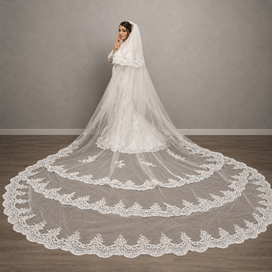 Celestial Luxe Sequence Bridal Veil
