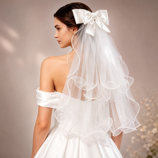 GownLink Bridal & Holy Communion Short Veil Code GLVHM16