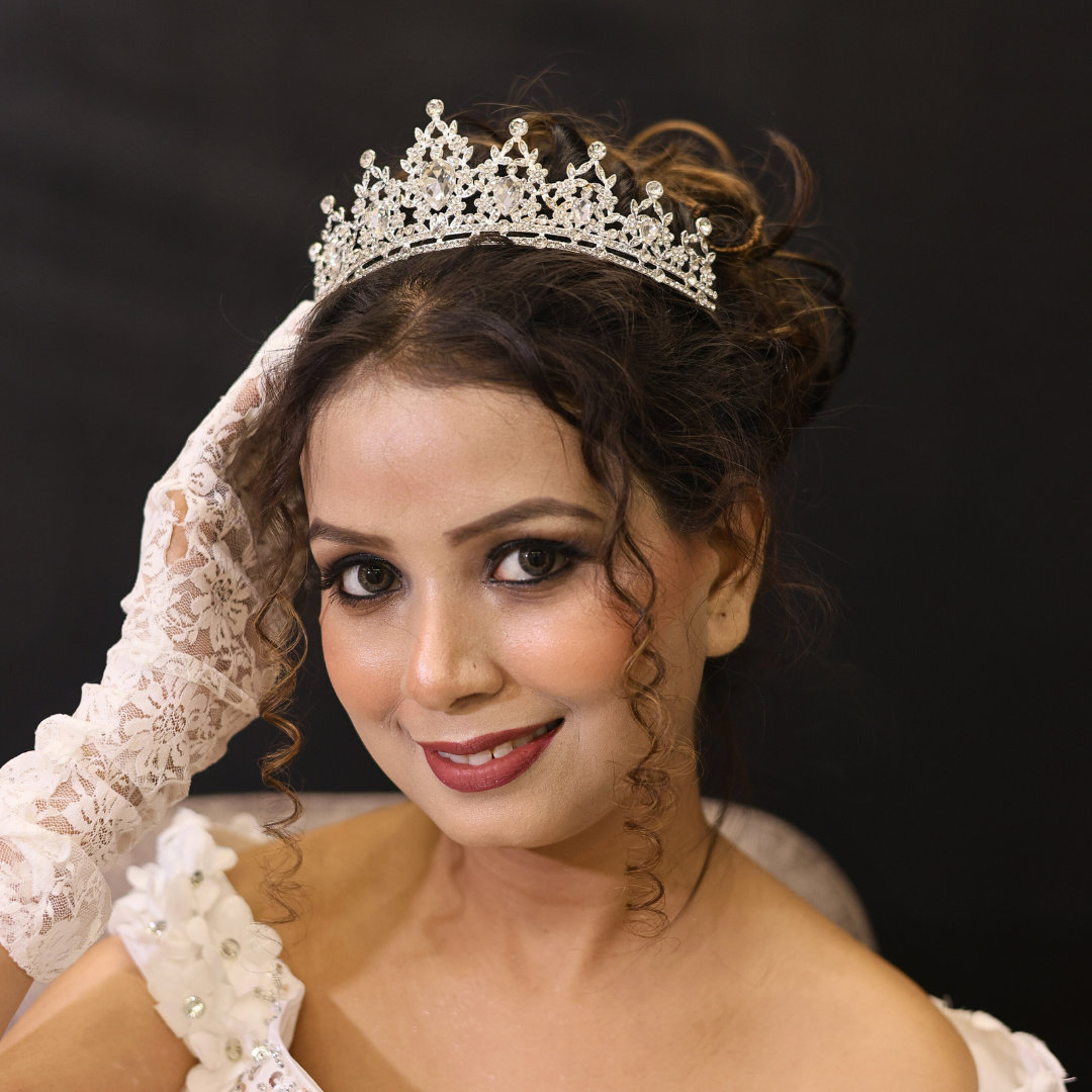 White wedding crown for church in Odisha