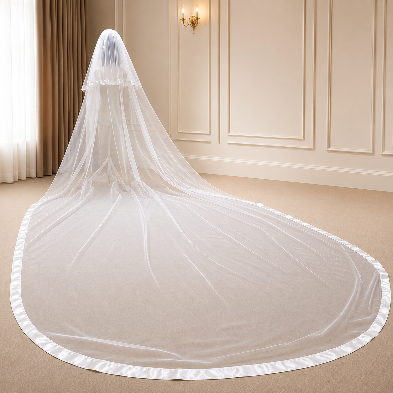 Detail of veil fabric and texture — GownLink GLVL