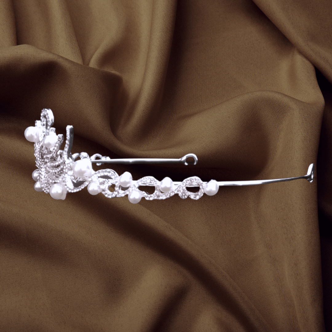 Elegance Redefined Mesmerizing Bridal Peacock Crown with Pearls of Love by GownLink