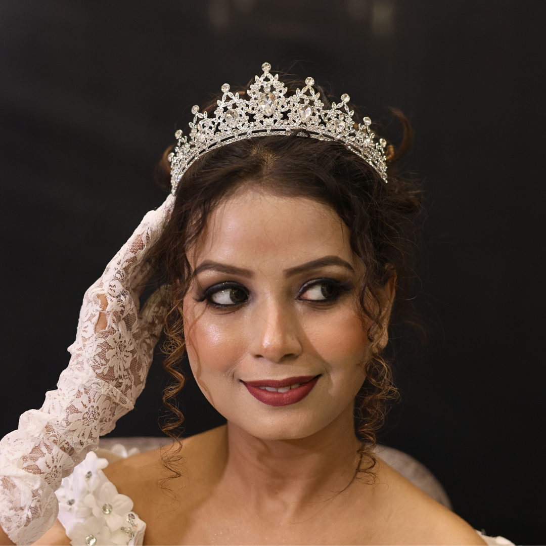 Christain White Wedding Crown in Nagaland
