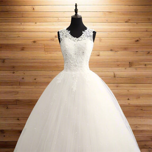 Embroidered wedding gowns Christian