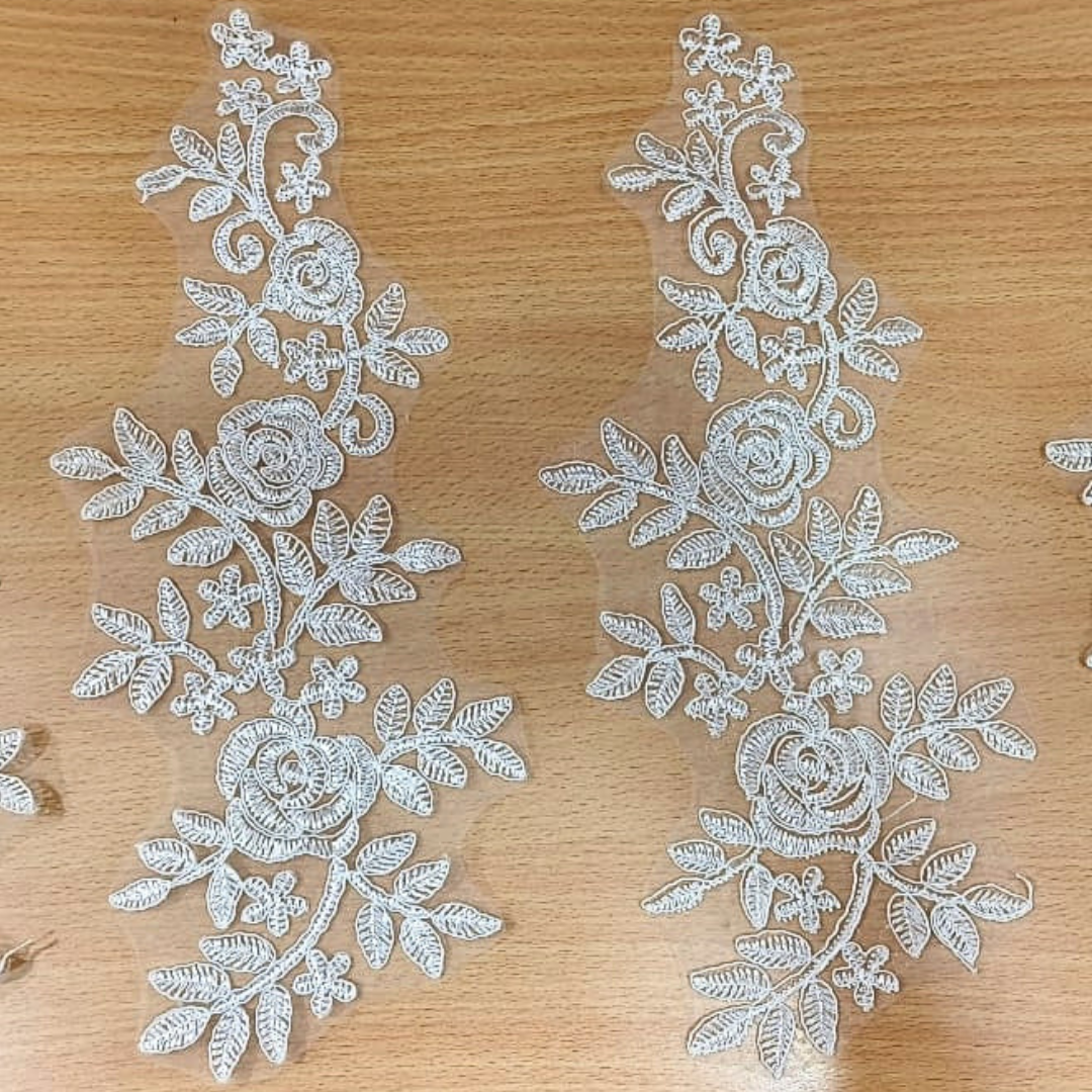 Lace Rose Patches For Wedding Dresses