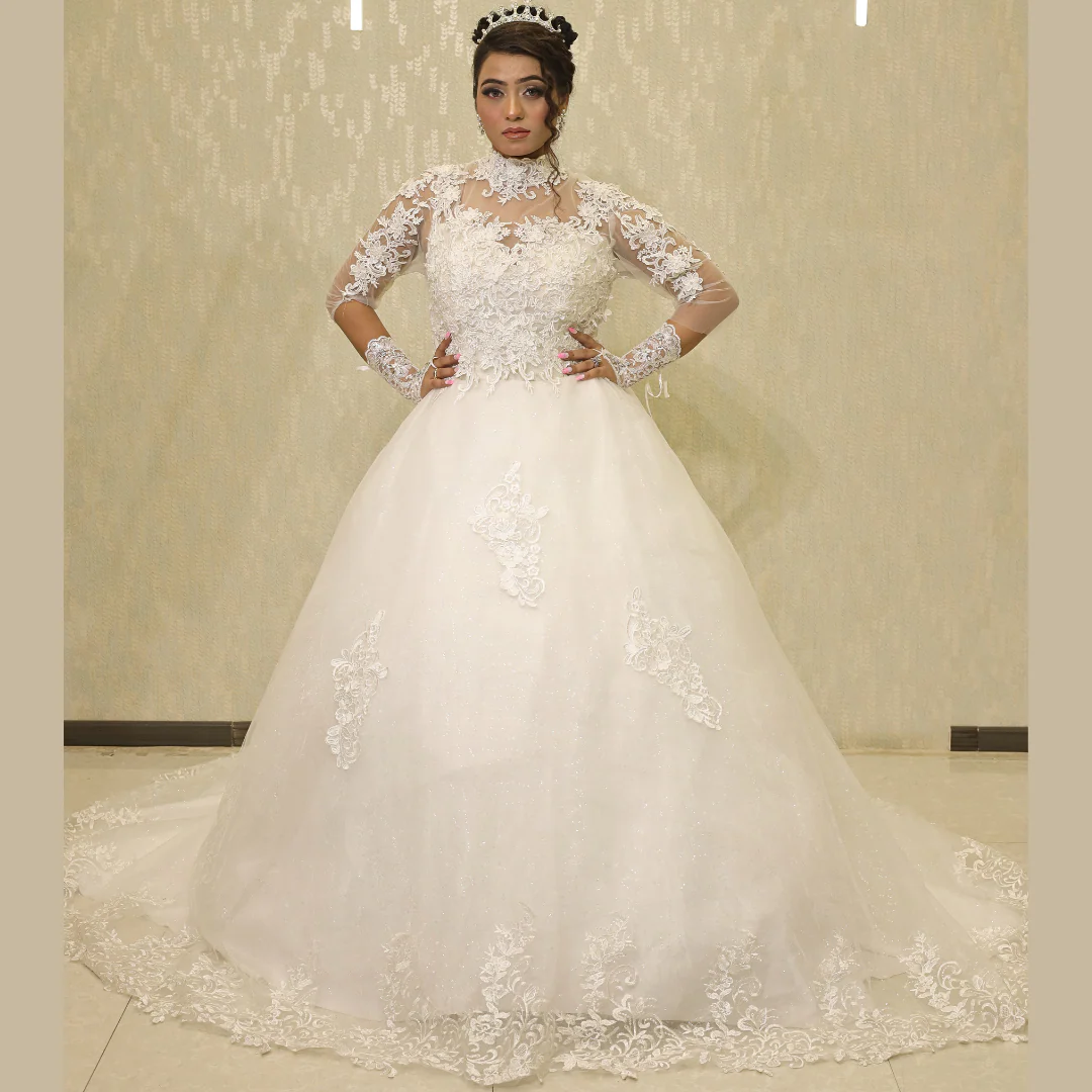 Modest Christian Wedding bridal gown in Nagpur