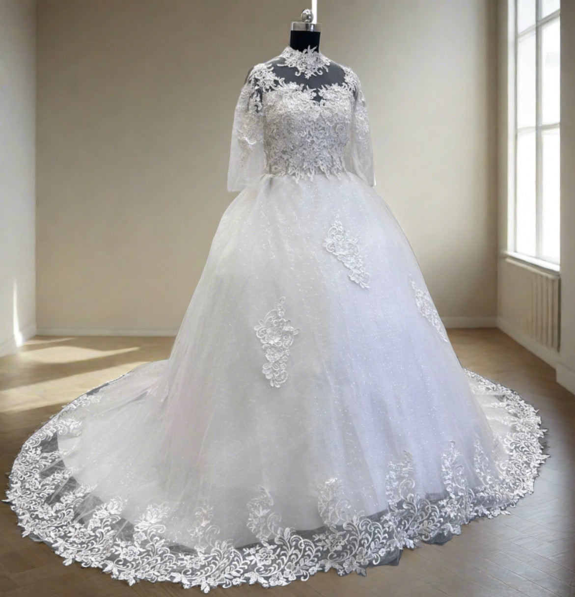 White wedding frock for christian marriage