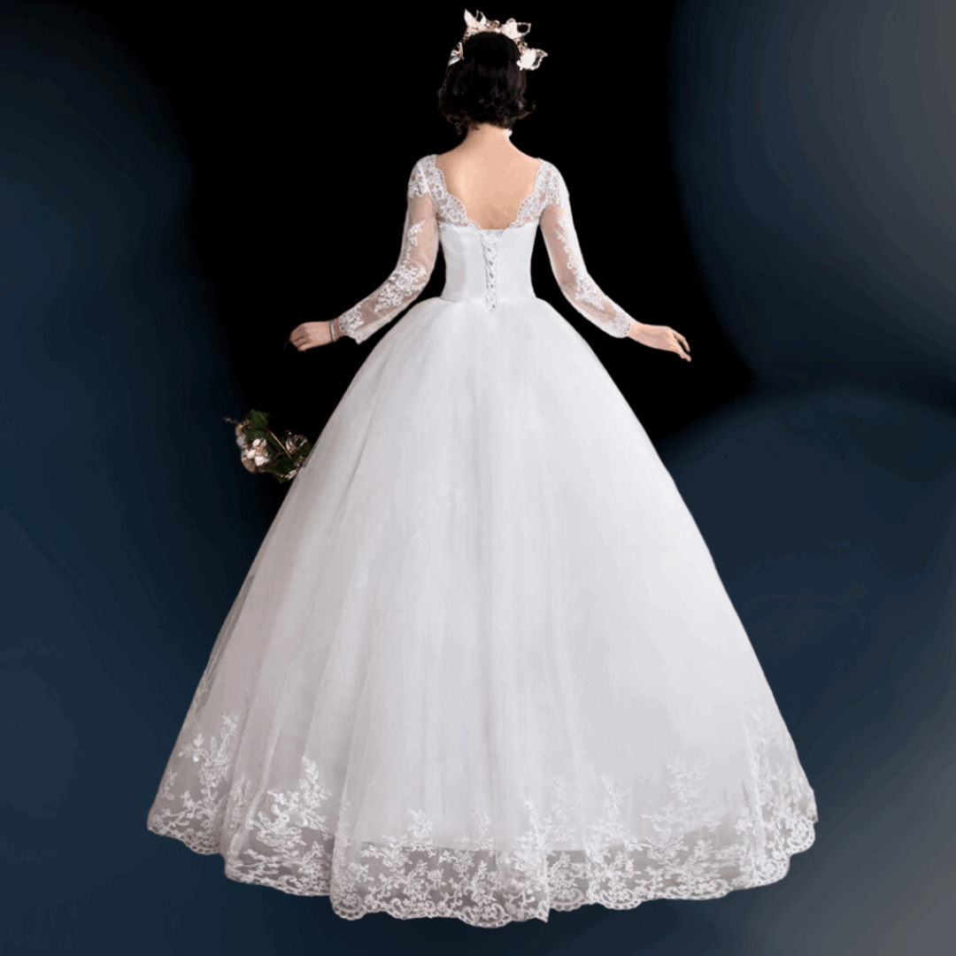 White wedding bridal frock full set Yavatma