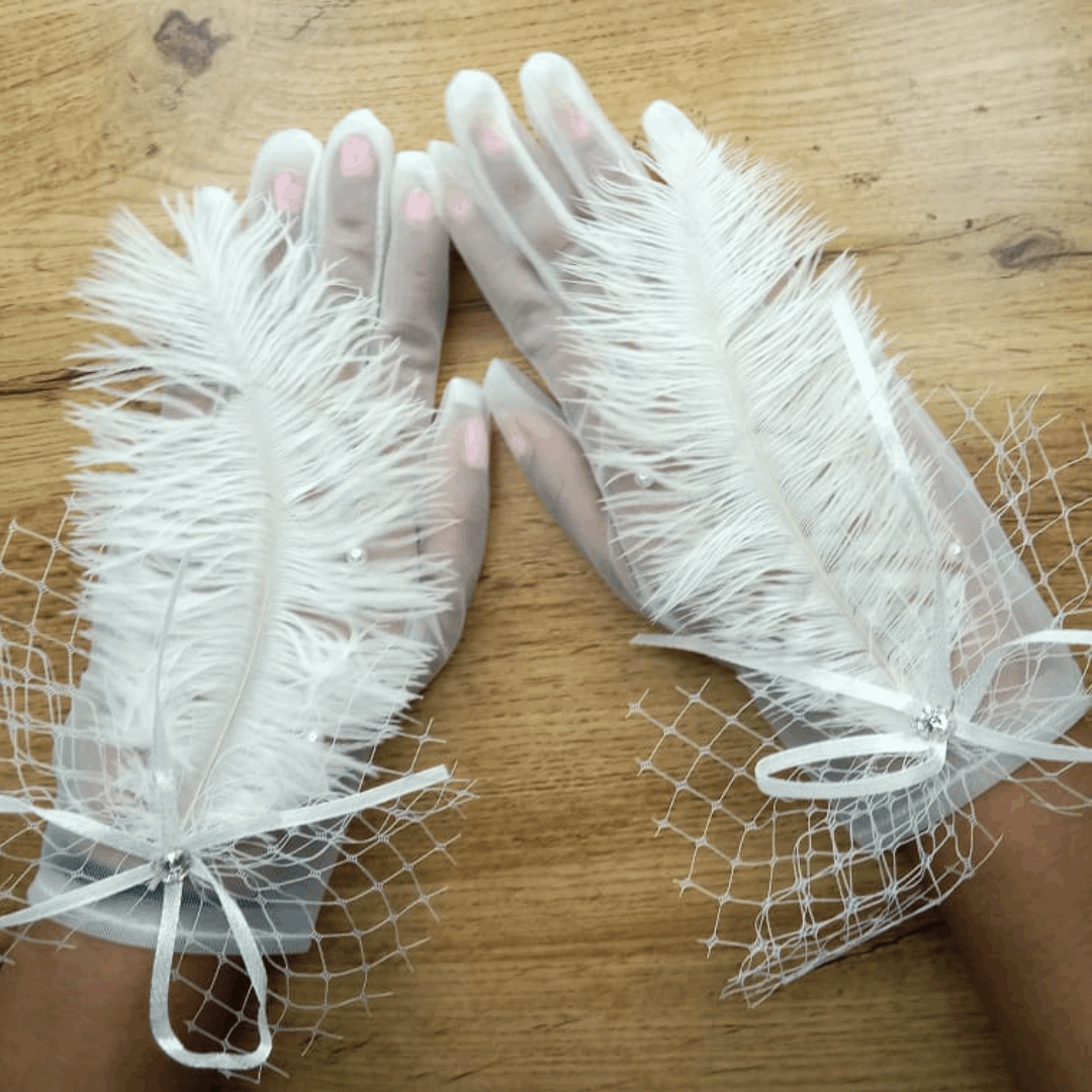 Ladies Full Finger Bridal Wedding Glove Surendranagar India