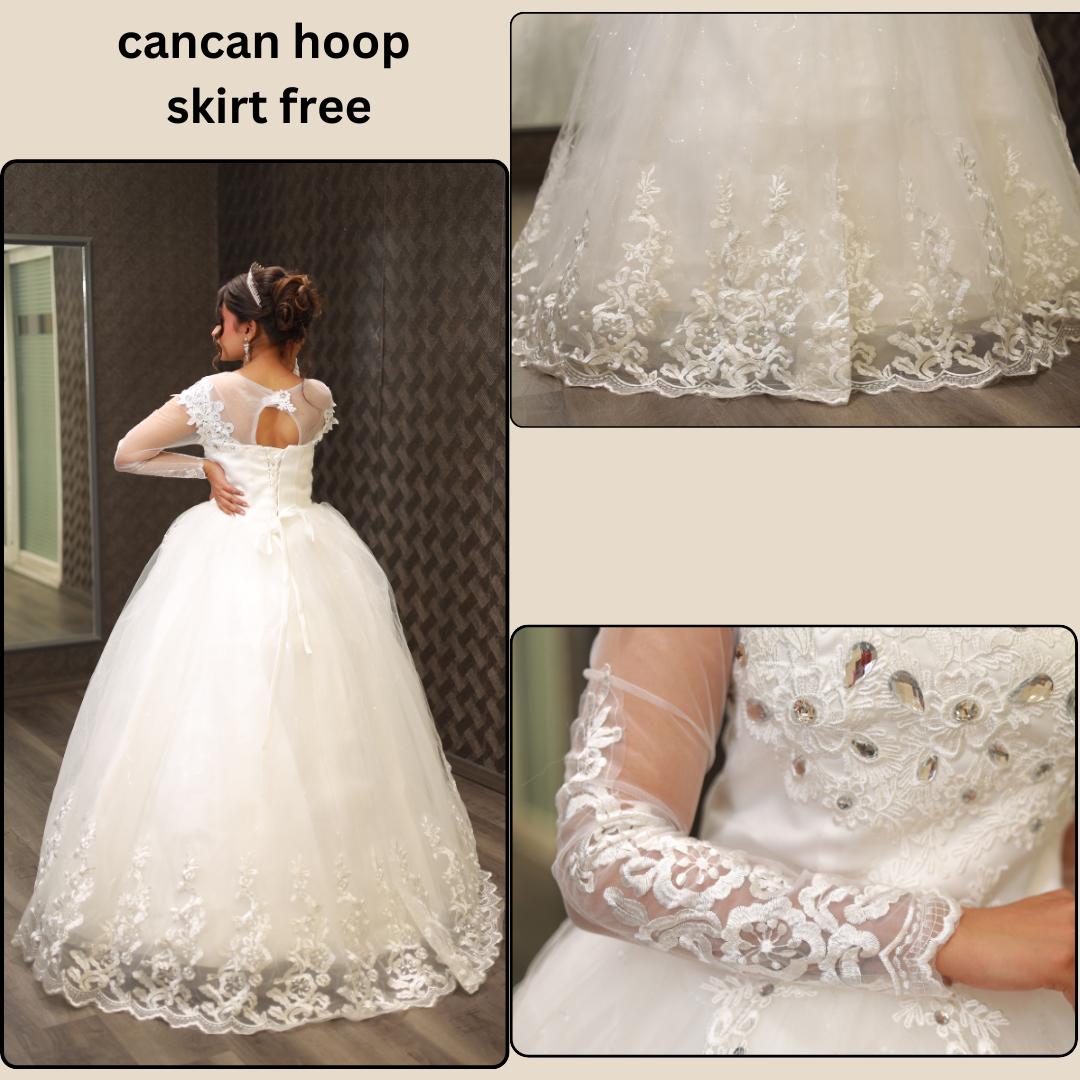 GownLink Christian Bridal Wedding Full Dress Combo Set of Three Combo 12