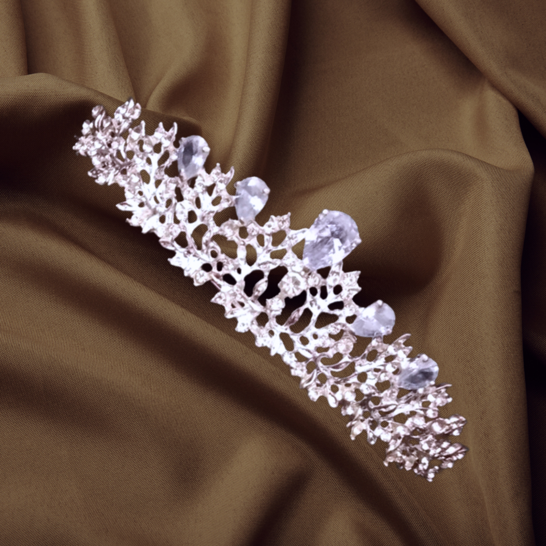 GownLink Full Bridal Set of Five Gown Veil Crown Gloves for Christian & Catholic bride Combo-GF042