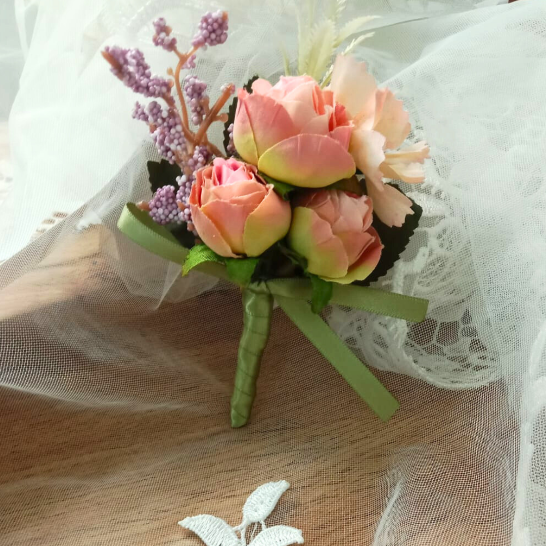 GownLink's Groom's Boutonniere Enchantment for a Christian & Catholic Wedding CF54