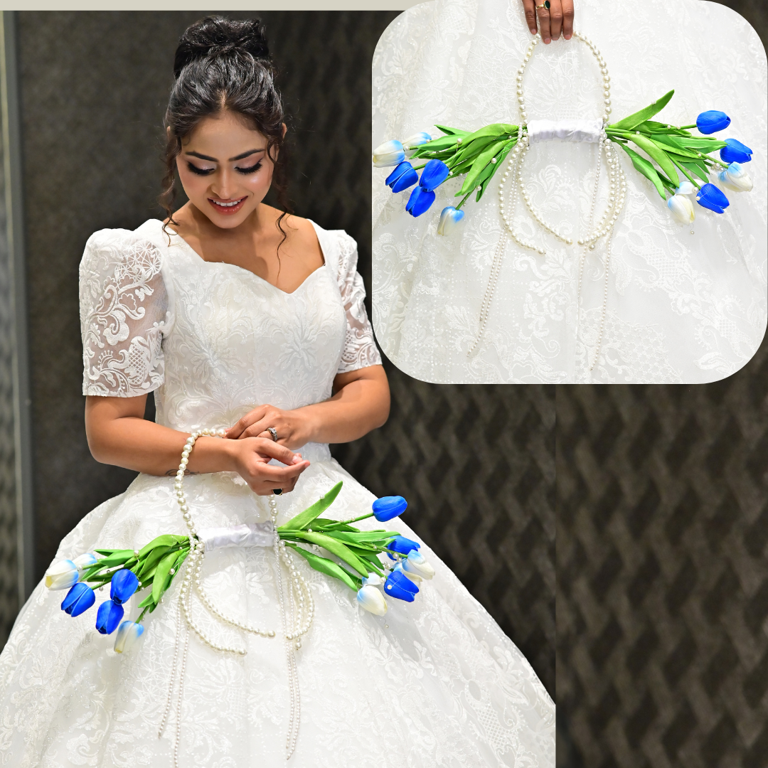 Bridal Bouquet, White and Green — B-134 | GownLink
