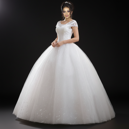 princess white gown for wedding in Shillong Meghalaya