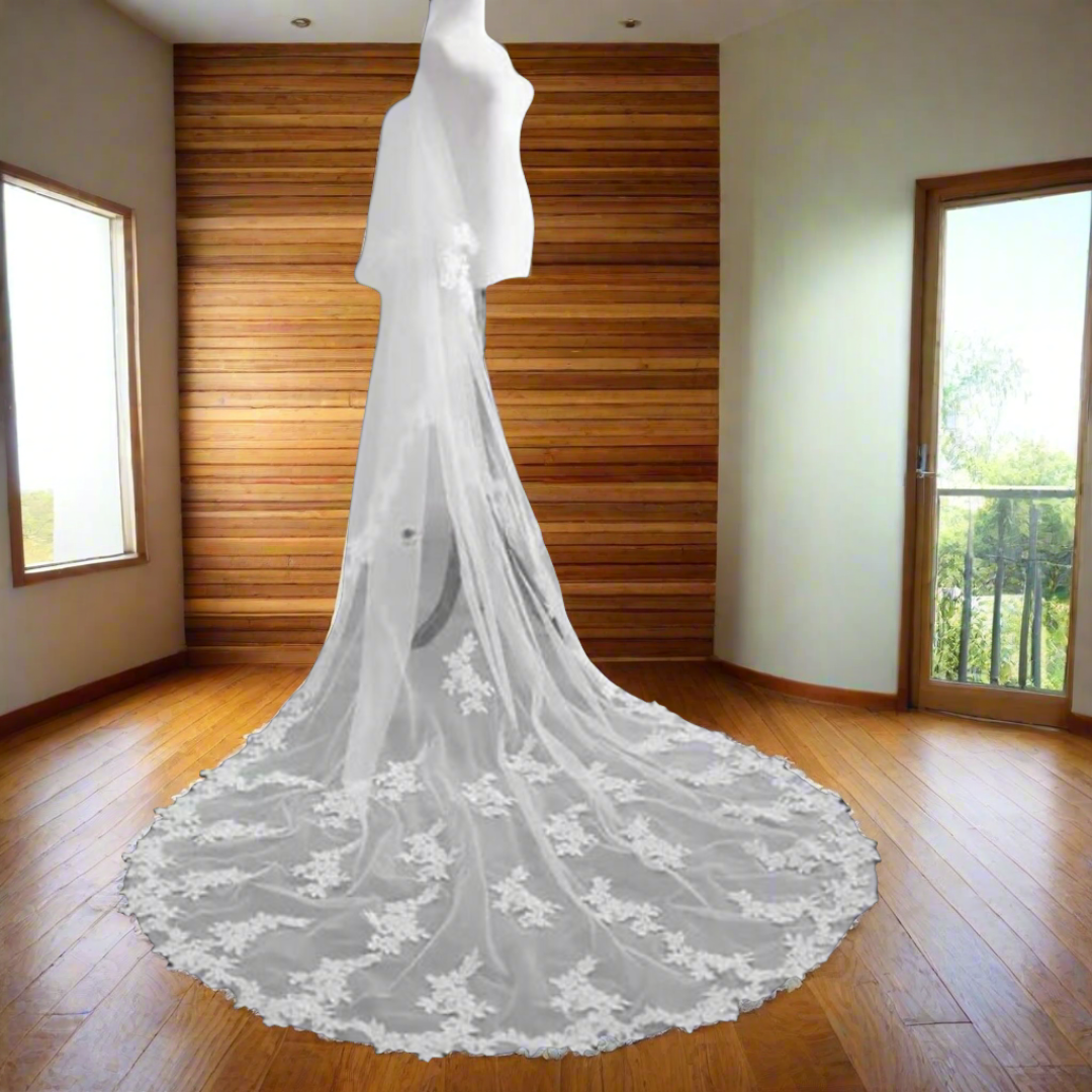 1 tier barely there wedding veil Pratappur