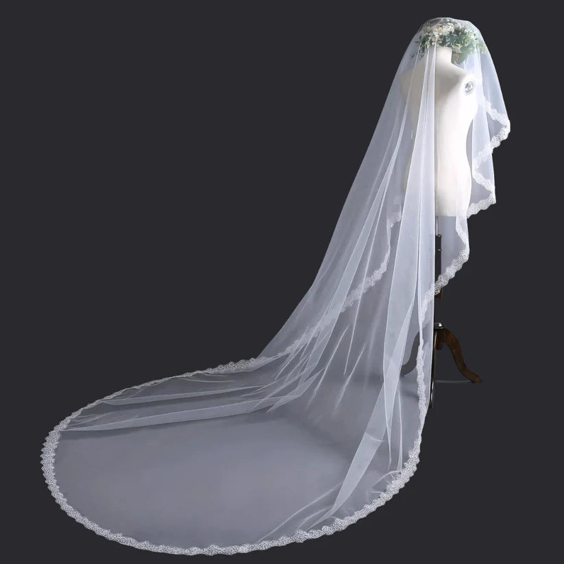 GownLink Full Bridal Set of Five Gown Veil Crown Gloves for Christian & Catholic bride Combo-GF038