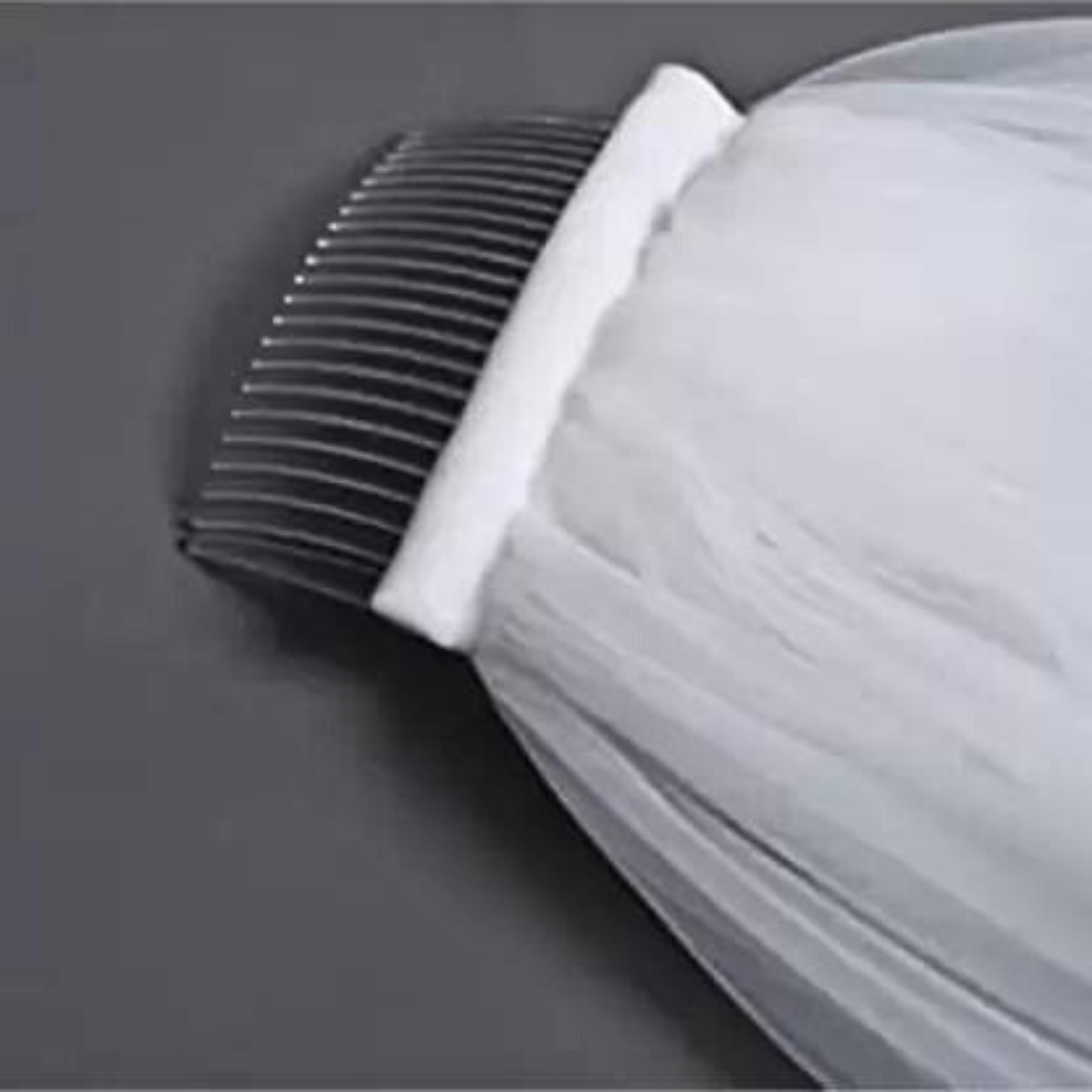 first holly communion veil with comb