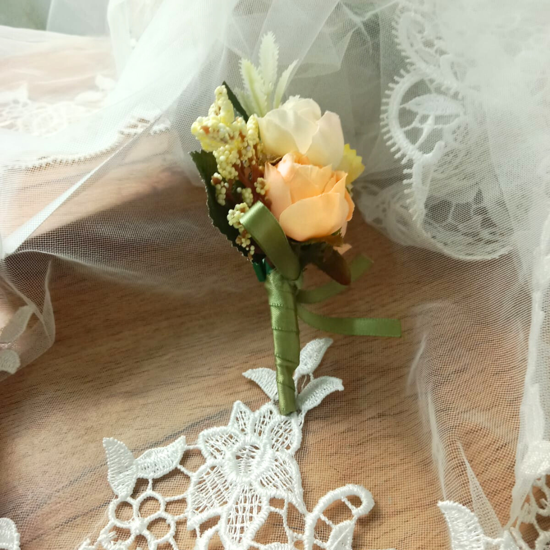 GownLink's Groom's Boutonniere Enchantment for a Christian & Catholic Wedding CF54
