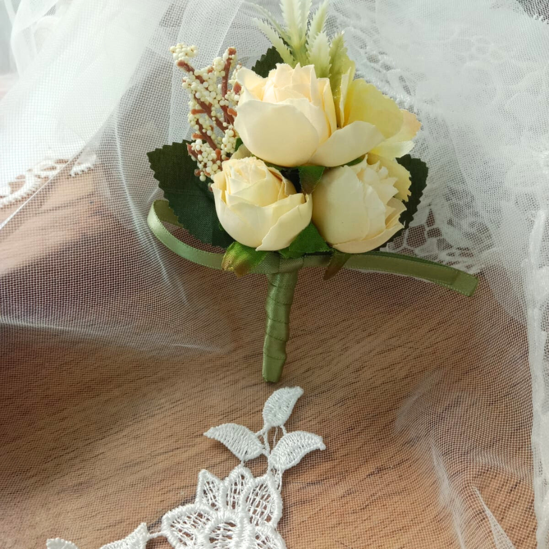 GownLink's Groom's Boutonniere Enchantment for a Christian & Catholic Wedding CF54