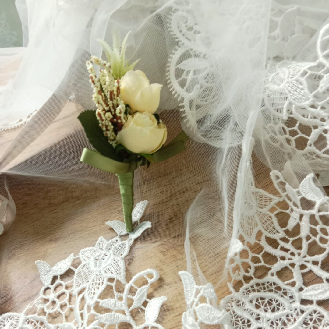 GownLink's Groom's Boutonniere Enchantment for a Christian & Catholic Wedding CF54