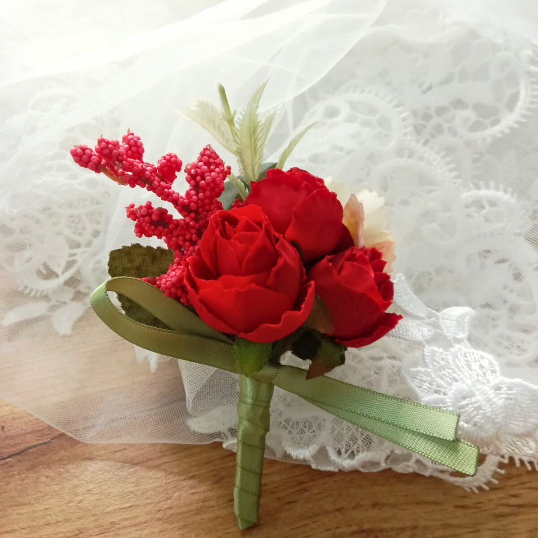 GownLink's Groom's Boutonniere Enchantment for a Christian & Catholic Wedding CF54