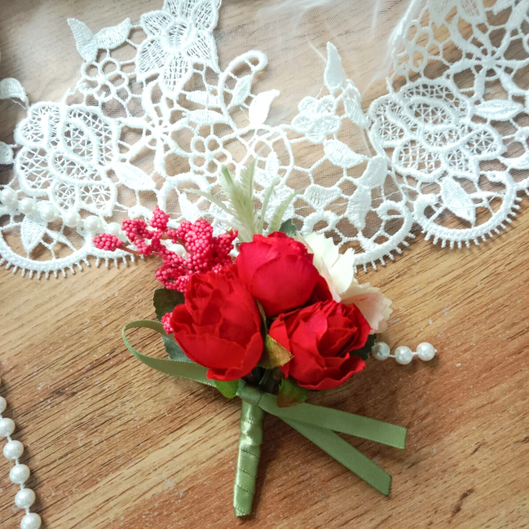 GownLink's Groom's Boutonniere Enchantment for a Christian & Catholic Wedding CF54