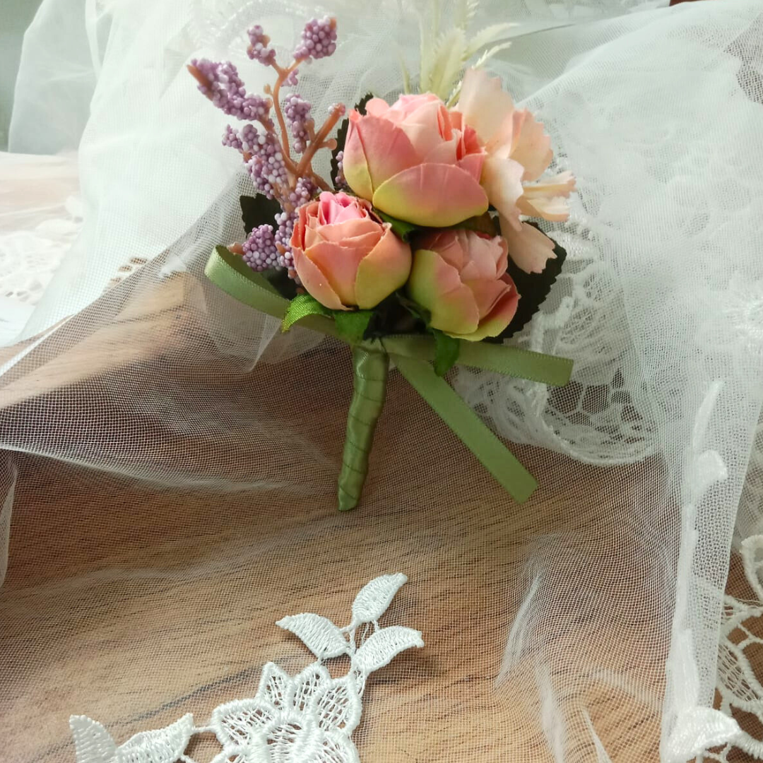 GownLink's Groom's Boutonniere Enchantment for a Christian & Catholic Wedding CF54