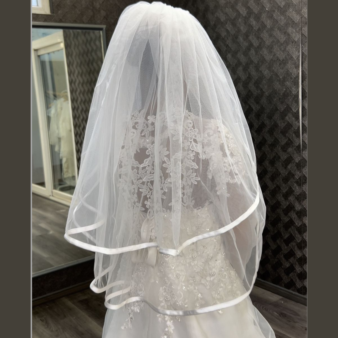 Gownlink Bridal Long and short Veil for Christian & Catholic Wedding GLV8