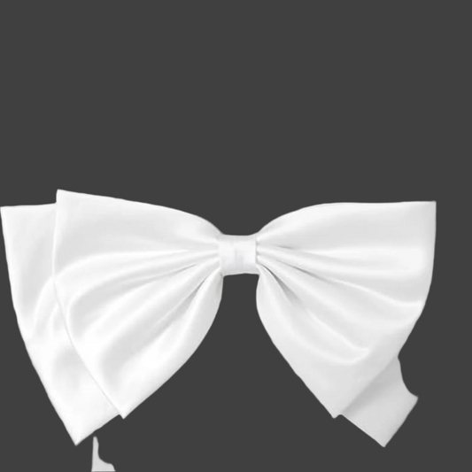 GownLink,s 17.8" Big Bow for Wedding Dress Detachable Double Satin Bow Belt for Bride Woman