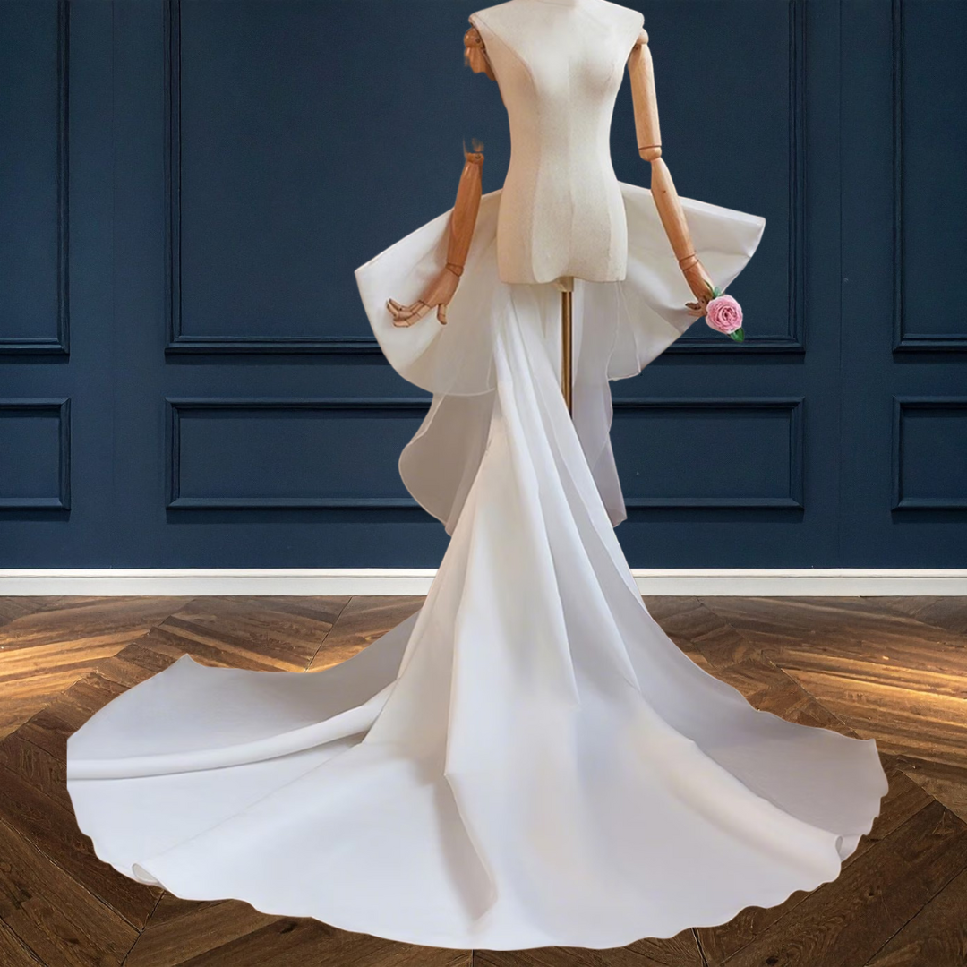 GownLink,s Long Satin Detachable Bow 2.5 Meters for wedding dress GL-Bow Frill