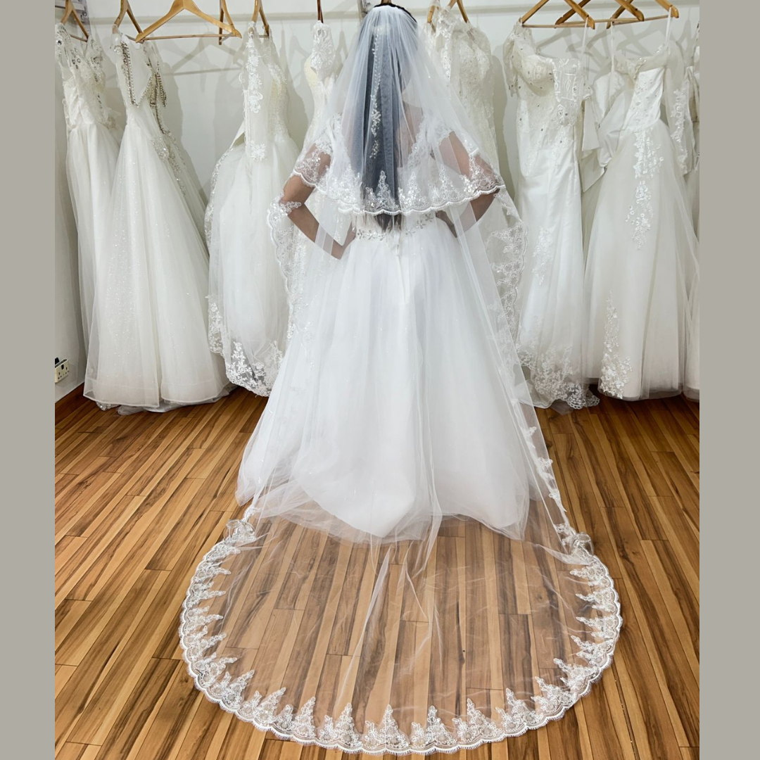 GownLink Cathedral Bridal Veil for Christian and Catholic Weddings GLV5