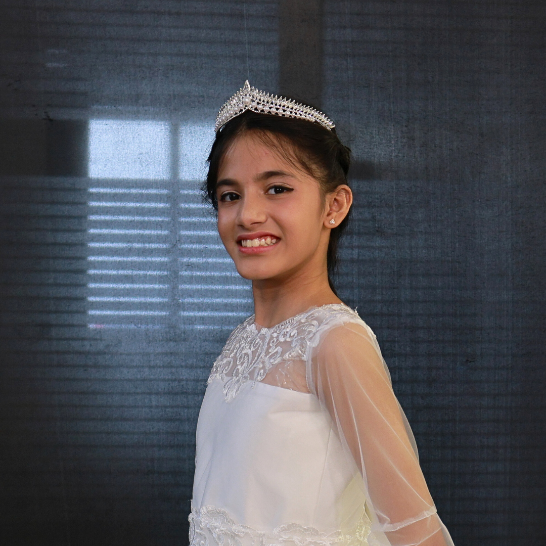 GownLink Bridal Crown Pearls and Gilded Leaves HLC-77