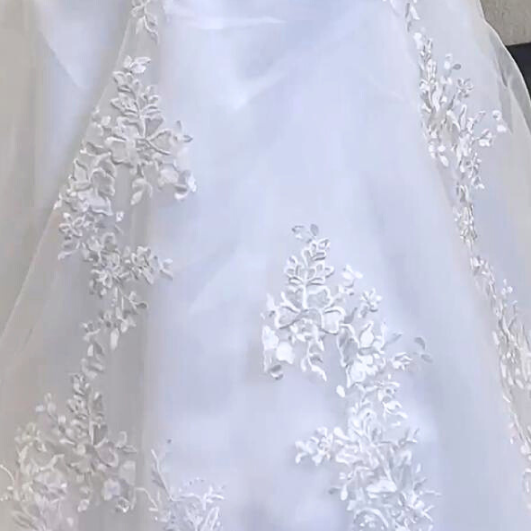 GownLink Bridal Mermaid Gown White Color with Sleeves 330XFM