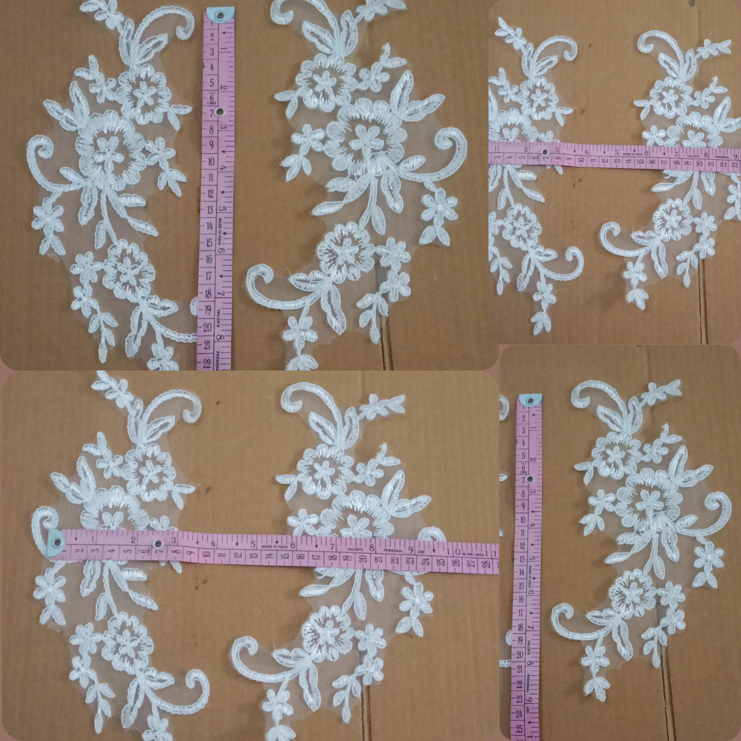 GownLink- white patch Top for wedding Gown- GLHS14 patch