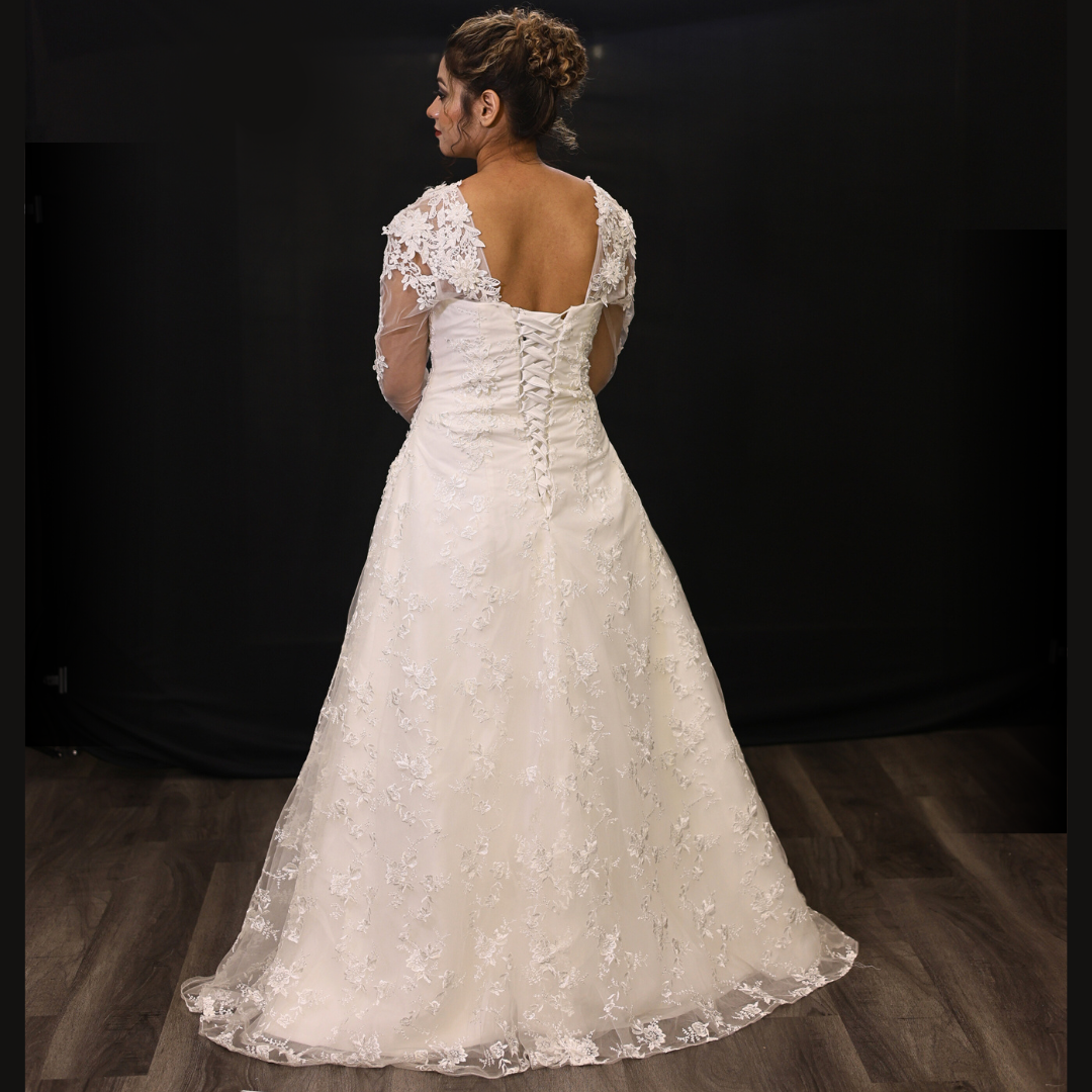 GownLink Elegant White Wedding Dresses A Line for the Modern Bride GLGF077