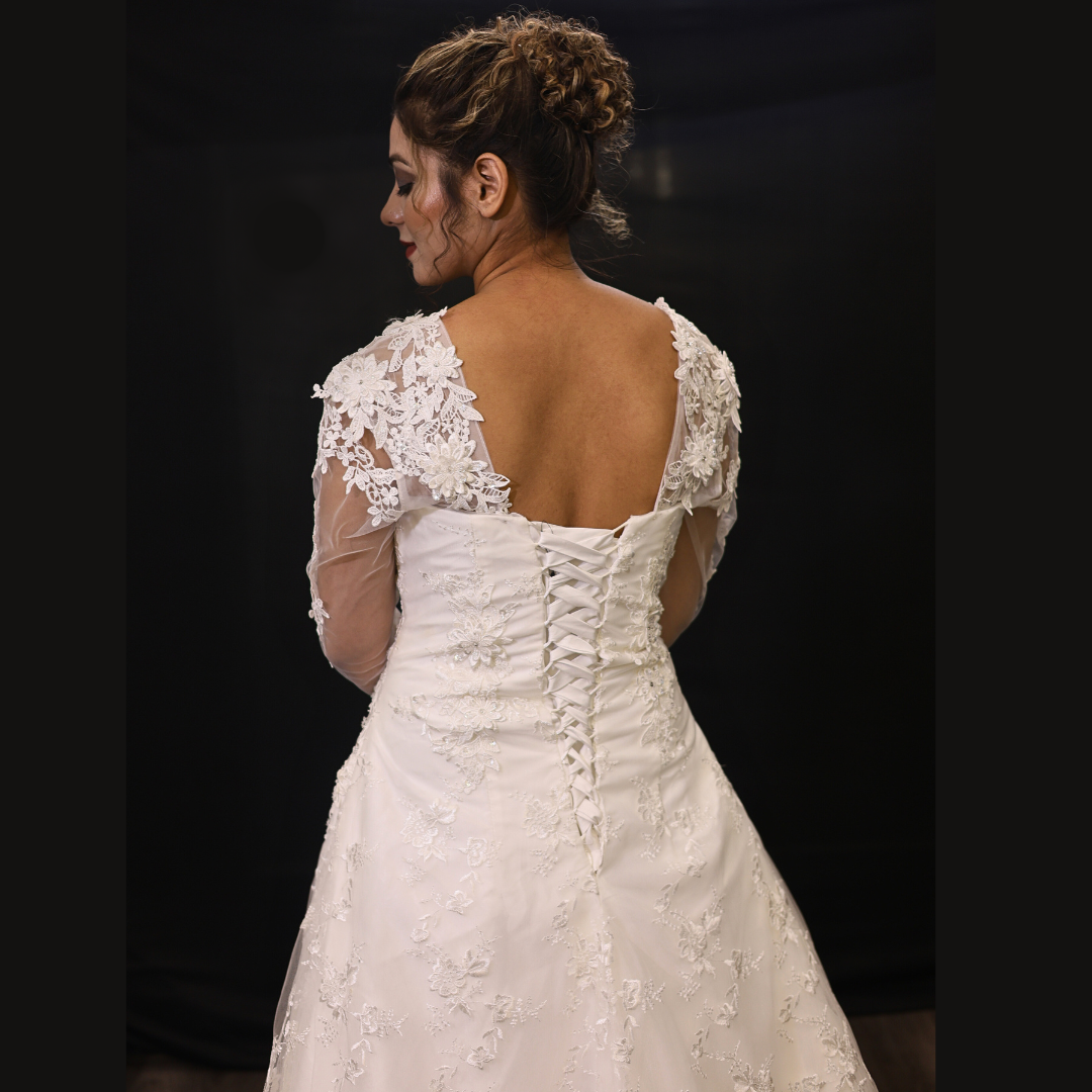GownLink Elegant White Wedding Dresses A Line for the Modern Bride GLGF077