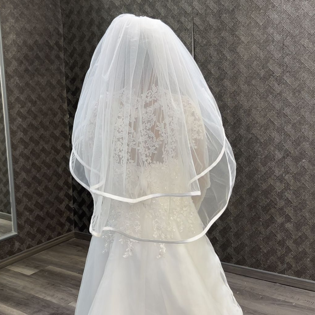 Gownlink Bridal Long and short Veil for Christian & Catholic Wedding GLV8