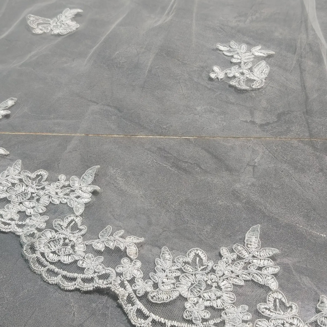 GownLink Bridal 3mtr Long Veil for Christian and Catholic Wedding GLV07