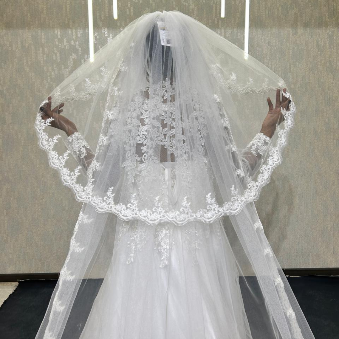 GownLink Bridal Long Veil for Christian and Catholic Weddings GLVHS14-2
