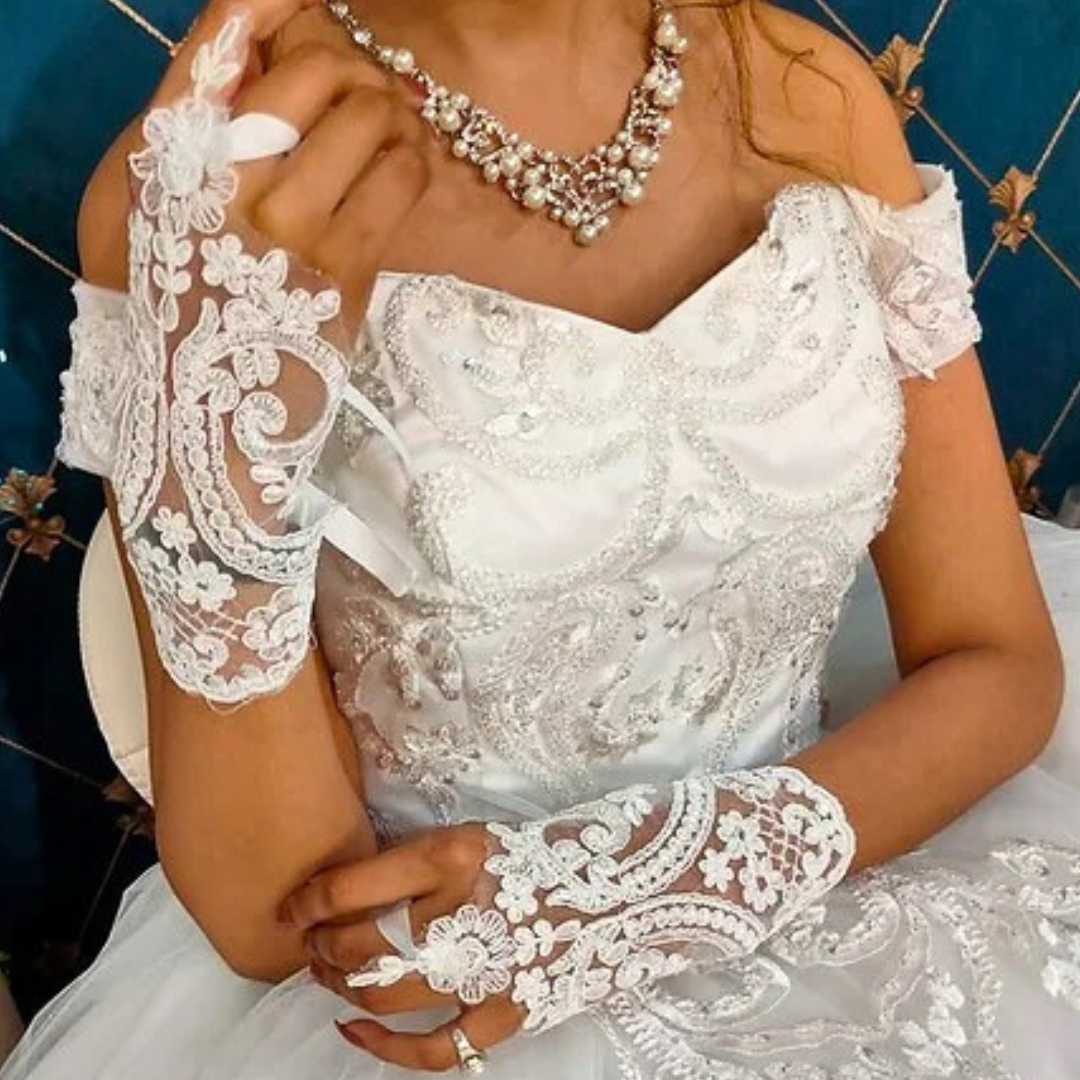 GownLink's Alluring Bridal Gloves for Christian and Catholic Weddings G18