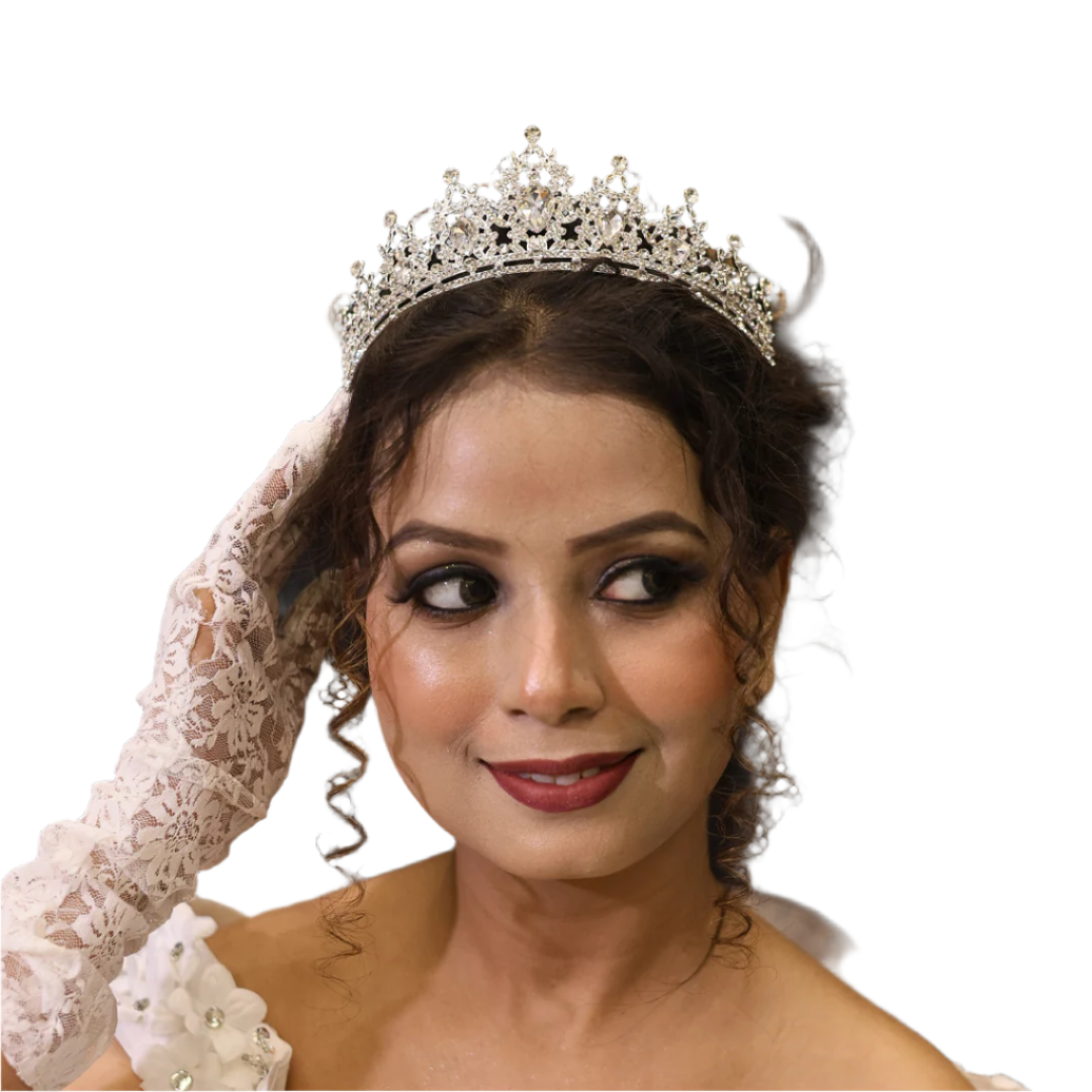 GownLink Bridal Crown with beads for Wedding C30